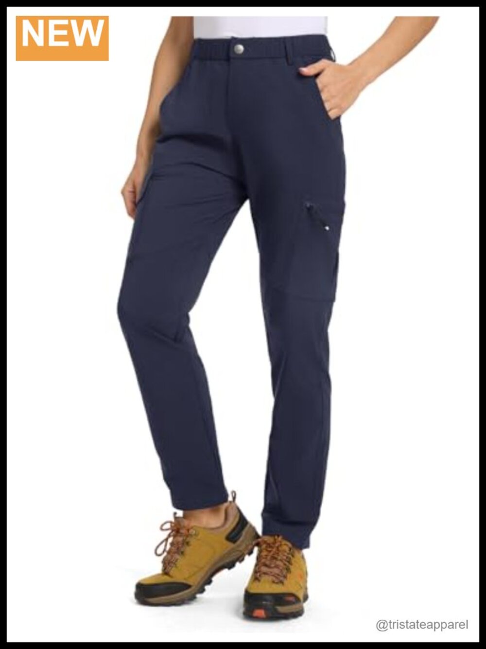 Women's Lightweight Water Resistant Quick Dry Cargo Hiking Pants 6 Pockets
